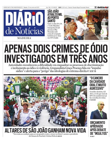Edição do dia 21 Junho 2025 da pubicação Diário de Notícias