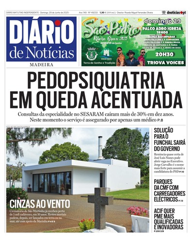 Edição do dia 29 Junho 2025 da pubicação Diário de Notícias