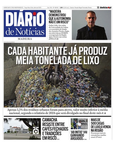 Edição do dia 8 Julho 2025 da pubicação Diário de Notícias