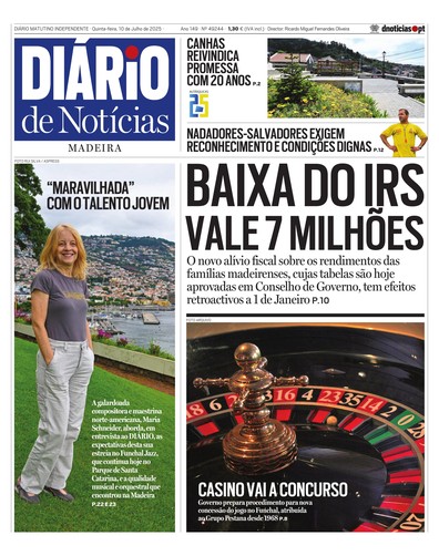 Edição do dia 10 Julho 2025 da pubicação Diário de Notícias