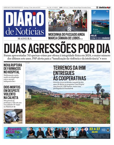 Edição do dia 13 Julho 2025 da pubicação Diário de Notícias