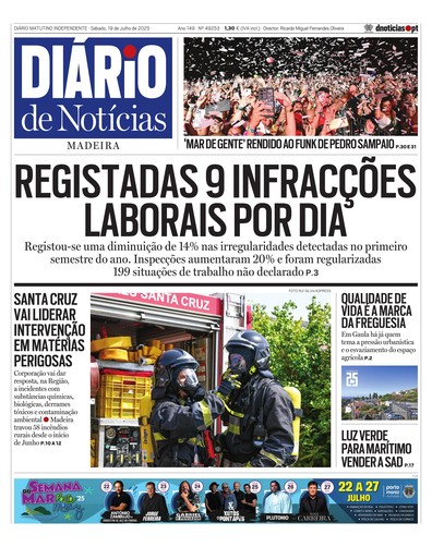 Edição do dia 19 Julho 2025 da pubicação Diário de Notícias