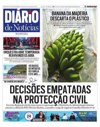 Edição do dia 24 Julho 2025 da pubicação Diário de Notícias