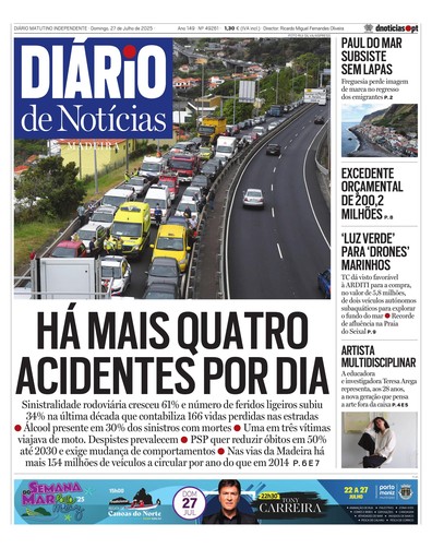 Edição do dia 27 Julho 2025 da pubicação Diário de Notícias