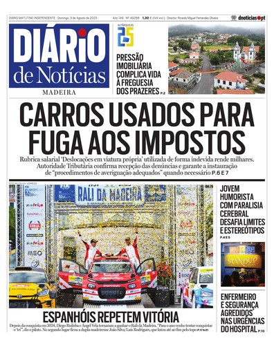 Edição do dia 3 Agosto 2025 da pubicação Diário de Notícias