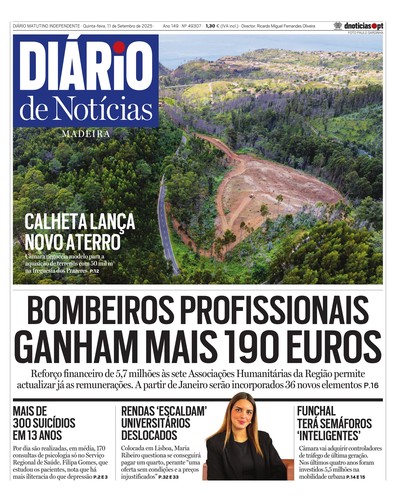 Edição do dia 11 Setembro 2025 da pubicação Diário de Notícias