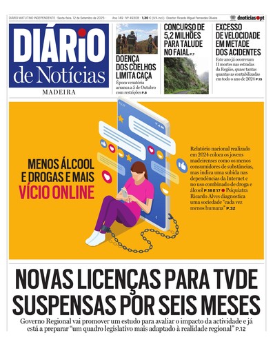 Edição do dia 12 Setembro 2025 da pubicação Diário de Notícias