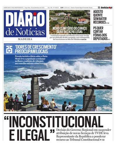 Edição do dia 16 Setembro 2025 da pubicação Diário de Notícias