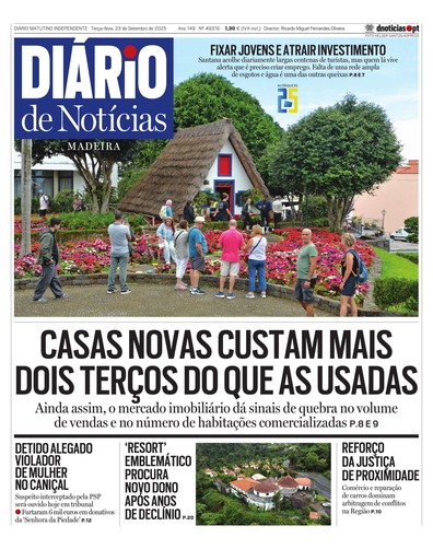 Edição do dia 23 Setembro 2025 da pubicação Diário de Notícias