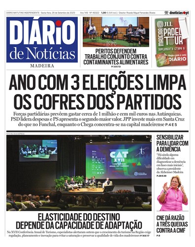 Edição do dia 26 Setembro 2025 da pubicação Diário de Notícias
