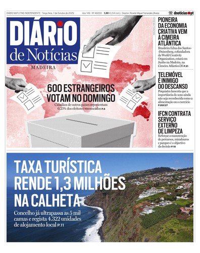 Edição do dia 7 Outubro 2025 da pubicação Diário de Notícias