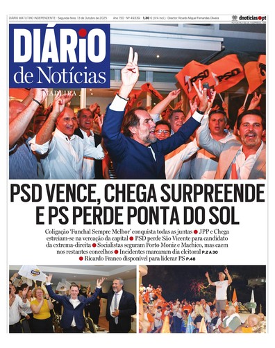 Edição do dia 13 Outubro 2025 da pubicação Diário de Notícias