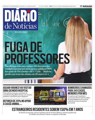 Edição do dia 17 Outubro 2025 da pubicação Diário de Notícias