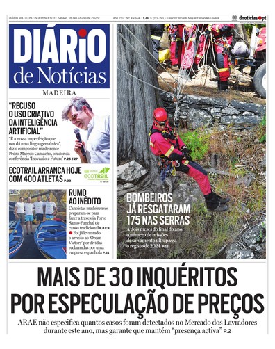 Edição do dia 18 Outubro 2025 da pubicação Diário de Notícias