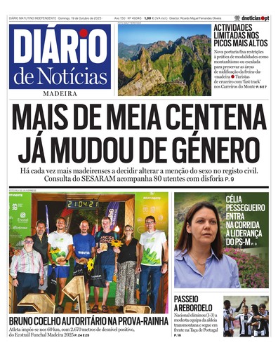 Edição do dia 19 Outubro 2025 da pubicação Diário de Notícias