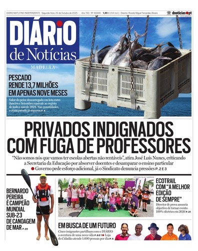 Edição do dia 20 Outubro 2025 da pubicação Diário de Notícias