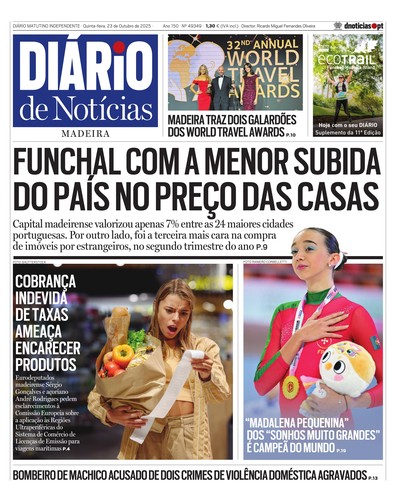 Edição do dia 23 Outubro 2025 da pubicação Diário de Notícias