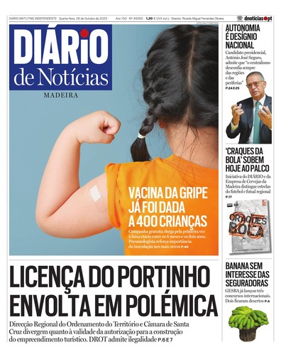 Edição do dia 29 Outubro 2025 da pubicação Diário de Notícias