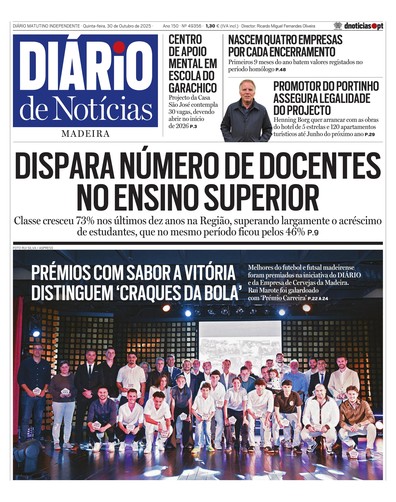 Edição do dia 30 Outubro 2025 da pubicação Diário de Notícias