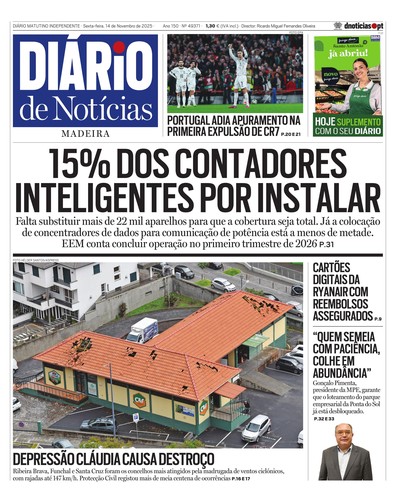 Edição do dia 14 Novembro 2025 da pubicação Diário de Notícias