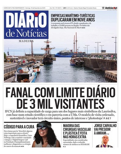 Edição do dia 16 Novembro 2025 da pubicação Diário de Notícias