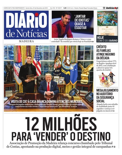 Edição do dia 20 Novembro 2025 da pubicação Diário de Notícias