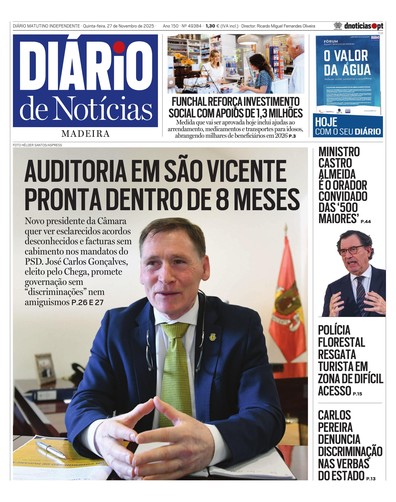 Edição do dia 27 Novembro 2025 da pubicação Diário de Notícias