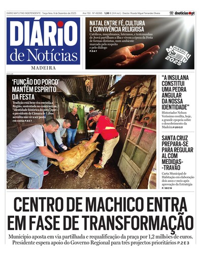 Edição do dia 9 Dezembro 2025 da pubicação Diário de Notícias