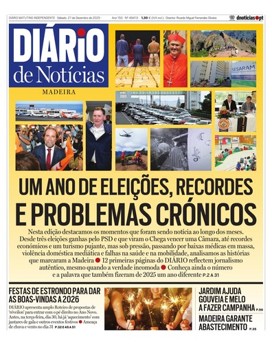 Edição do dia 27 Dezembro 2025 da pubicação Diário de Notícias