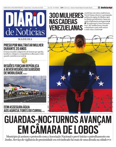 Edição do dia 7 Janeiro 2026 da pubicação Diário de Notícias