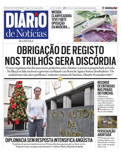 Edição do dia 10 Janeiro 2026 da pubicação Diário de Notícias