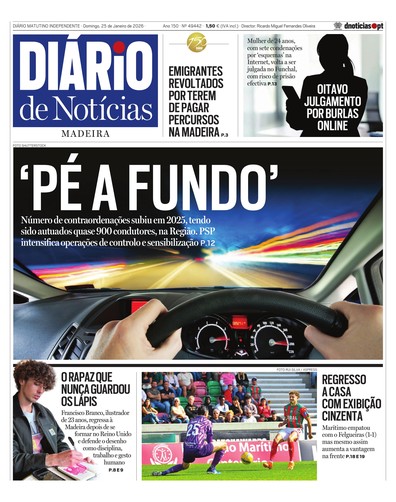 Edição do dia 25 Janeiro 2026 da pubicação Diário de Notícias