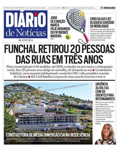 Edição do dia 4 Fevereiro 2026 da pubicação Diário de Notícias