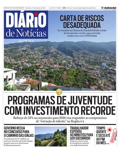 Edição do dia 17 Fevereiro 2026 da pubicação Diário de Notícias