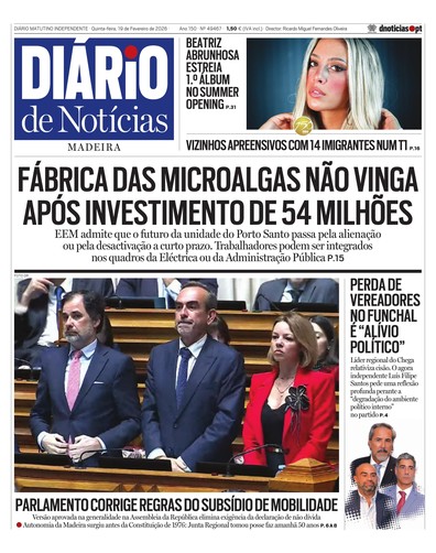Edição do dia 19 Fevereiro 2026 da pubicação Diário de Notícias