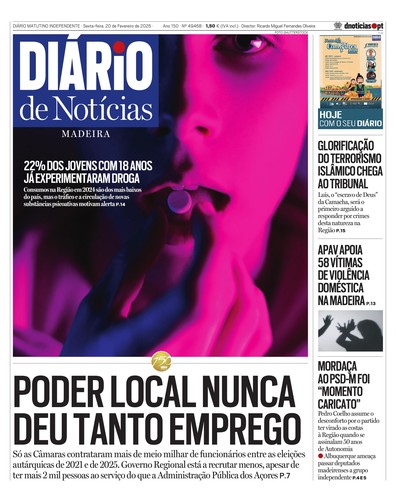 Edição do dia 20 Fevereiro 2026 da pubicação Diário de Notícias