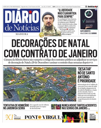 Edição do dia 23 Fevereiro 2026 da pubicação Diário de Notícias