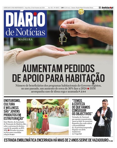 Edição do dia 24 Fevereiro 2026 da pubicação Diário de Notícias
