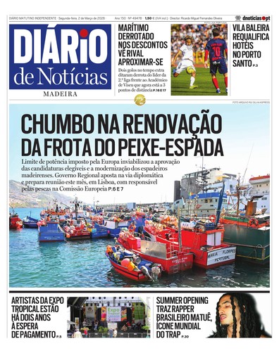 Edição do dia 2 Março 2026 da pubicação Diário de Notícias