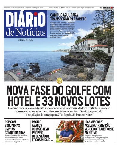 Edição do dia 3 Março 2026 da pubicação Diário de Notícias