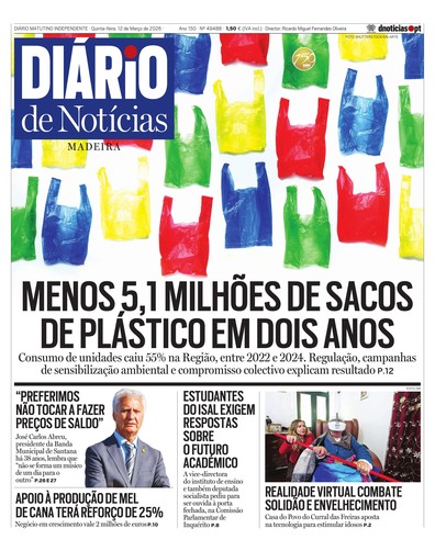 Edição do dia 12 Março 2026 da pubicação Diário de Notícias