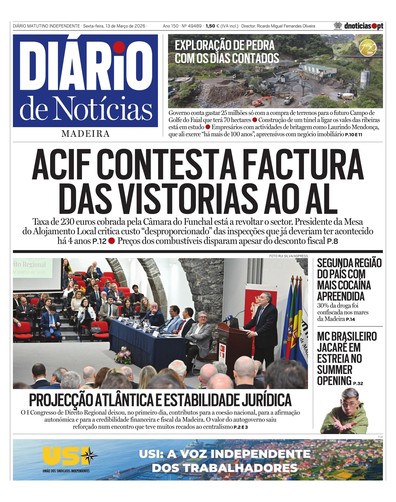 Edição do dia 13 Março 2026 da pubicação Diário de Notícias