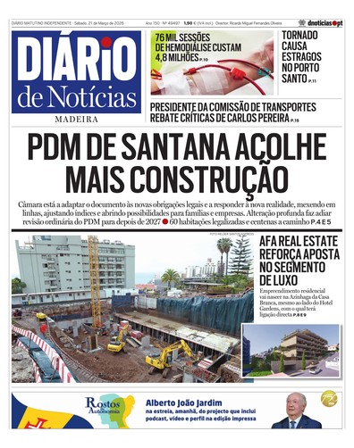 Edição do dia 21 Março 2026 da pubicação Diário de Notícias