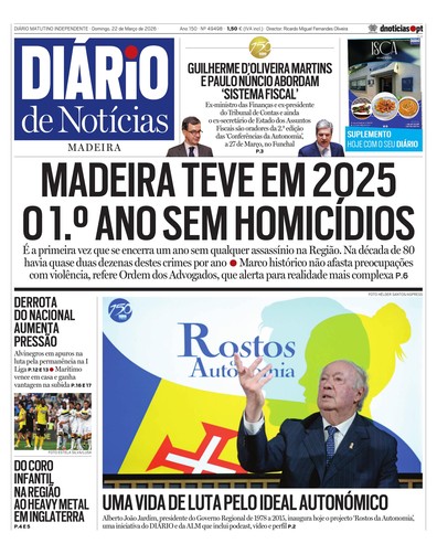 Edição do dia 22 Março 2026 da pubicação Diário de Notícias