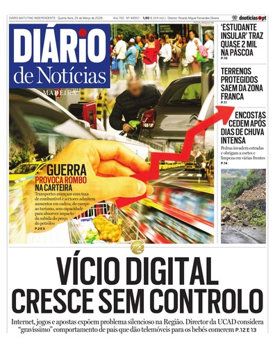 Edição do dia 25 Março 2026 da pubicação Diário de Notícias
