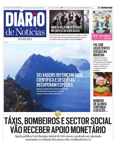 Edição do dia 30 Março 2026 da pubicação Diário de Notícias
