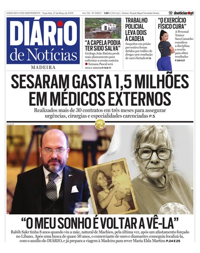Edição do dia 31 Março 2026 da pubicação Diário de Notícias