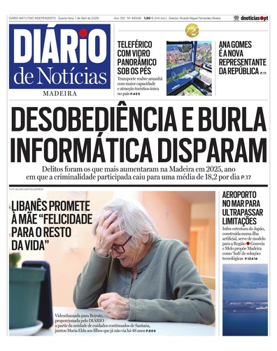 Edição do dia 1 Abril 2026 da pubicação Diário de Notícias