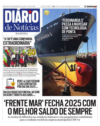 Edição do dia 7 Abril 2026 da pubicação Diário de Notícias