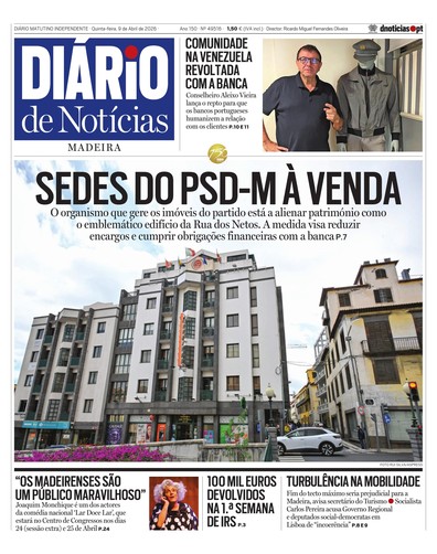 Edição do dia 9 Abril 2026 da pubicação Diário de Notícias